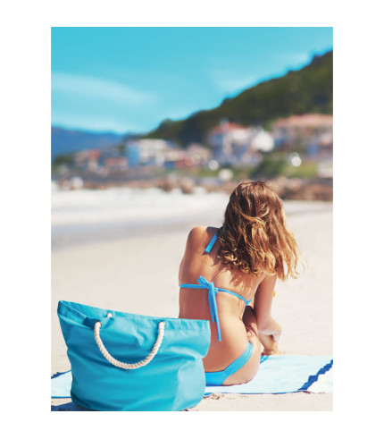 Torba za plažu s ručkom od užeta