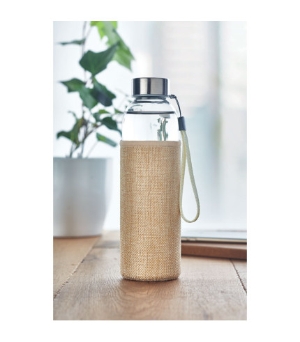 Glass bottle in pouch 500ml