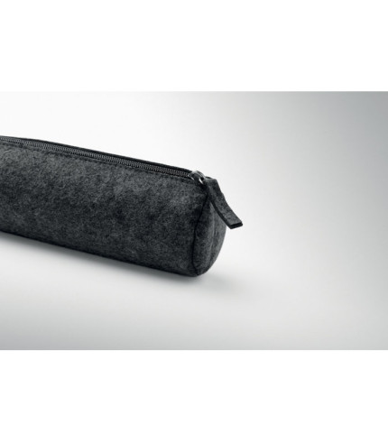 Felt zippered pencil case