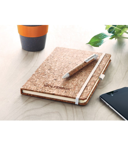 A5 plutena bilježnica s olovkom