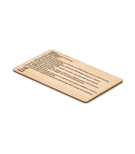 RFID kartica od bambusovog materijala