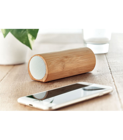 Wireless bamboo speaker 2x5W