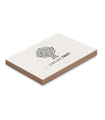 Grass/seed paper memo pad