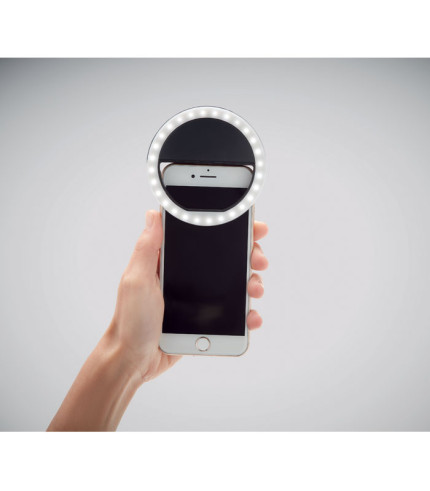 Portable selfie ring light