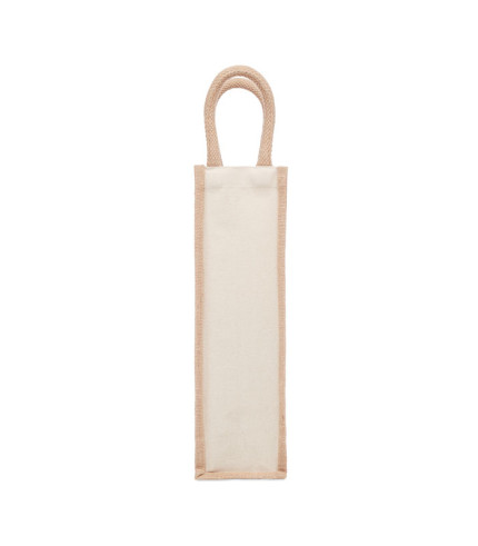 Jute wine bag for one bottle