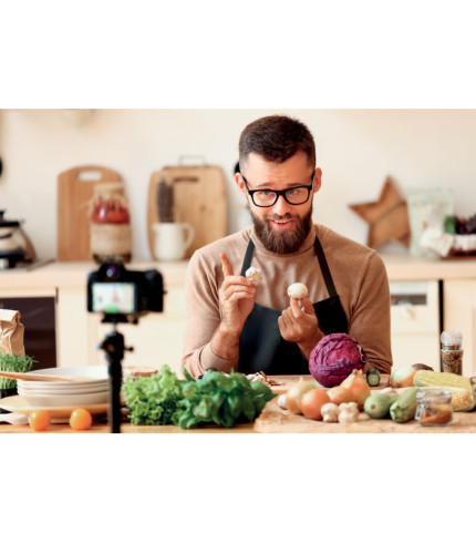 Organic cotton apron 200 gr/m²