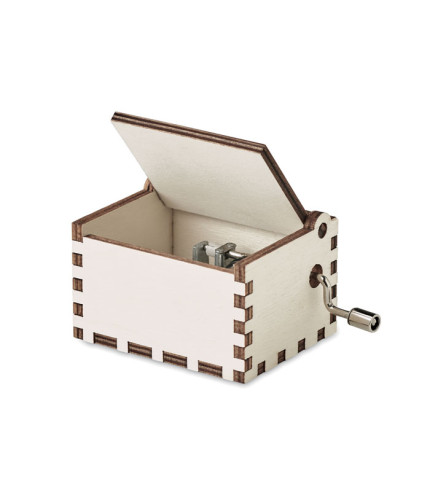 Wooden Christmas music box