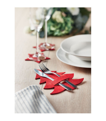 RPET felt cutlery holder set