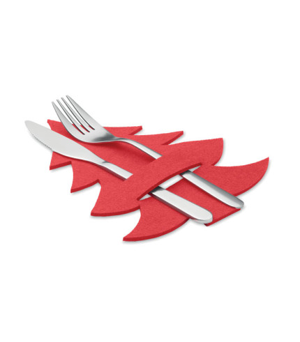 RPET felt cutlery holder set