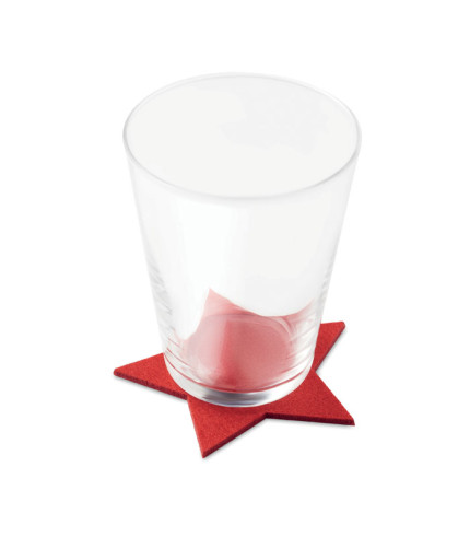 RPET 4 felt coaster set