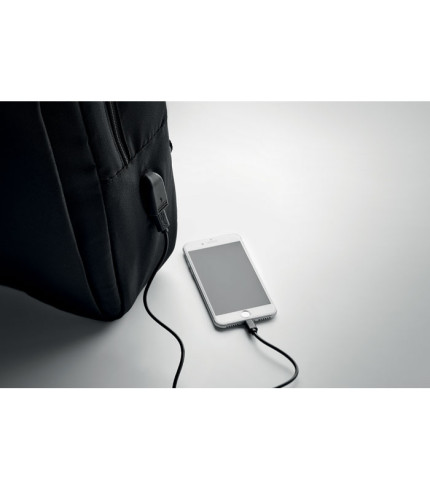 Laptop backpack in 300D RPET