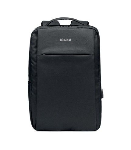 Laptop backpack in 300D RPET