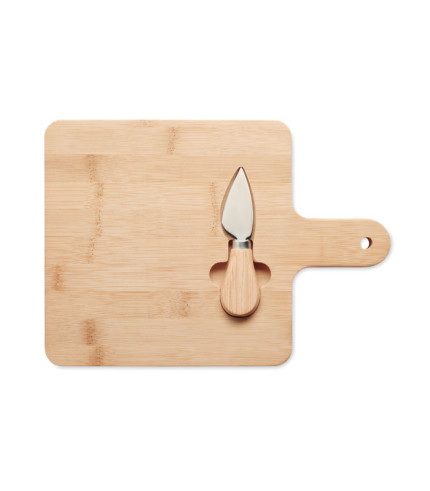 Cheese board set in bamboo
