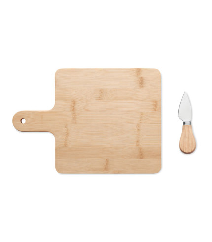 Cheese board set in bamboo