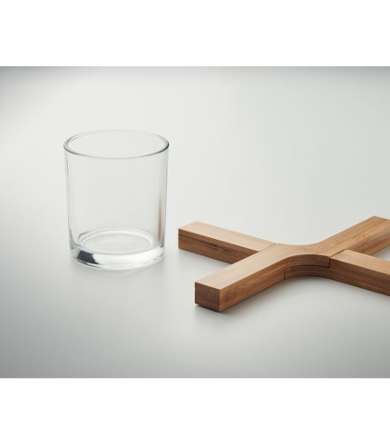 Bamboo foldable pot stand