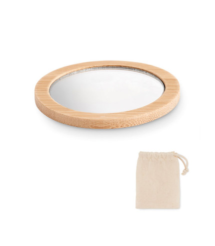 Ogledalo za šminkanje od bambusa