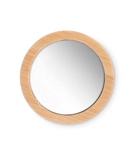 Bamboo make-up mirror