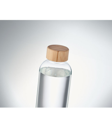 Staklena boca 650 ml s poklopcem od bambusa