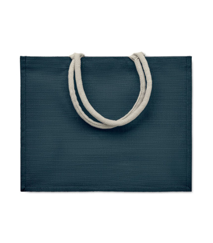 Jute bag with cotton handle