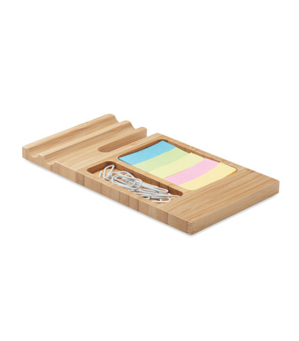 Bamboo desk phone stand