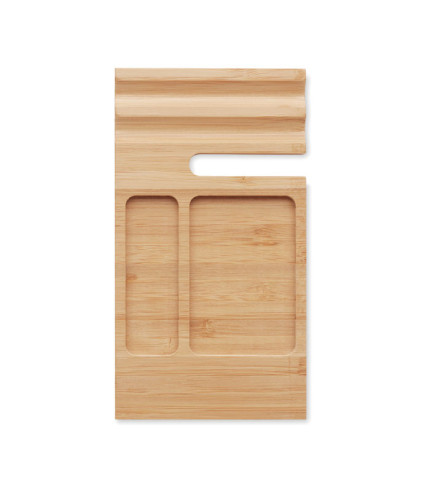 Bamboo desk phone stand