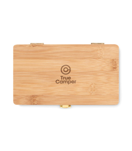 21 pcs tool set in bamboo case