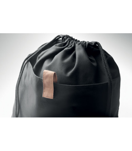 Recycled cotton drawstring bag