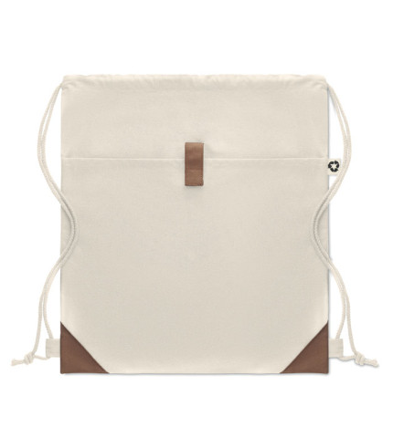 Recycled cotton drawstring bag