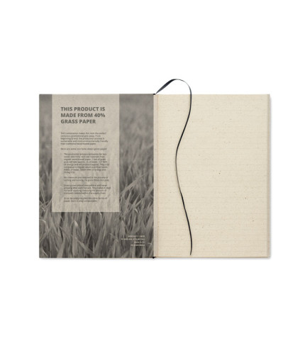 A5 grass notebook 80 lined
