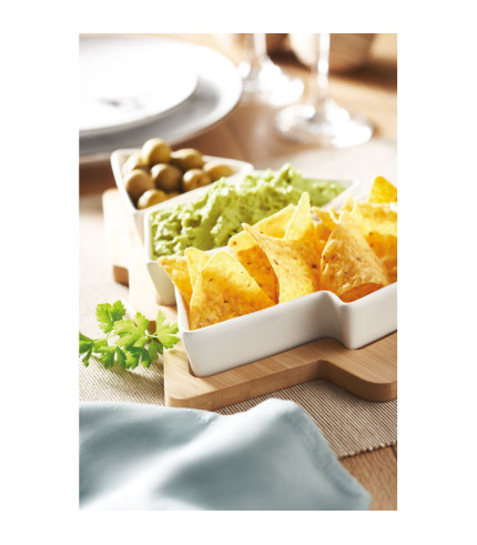 Christmas tree serving tray