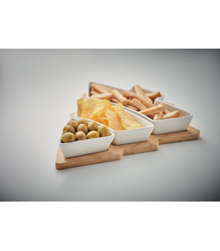 Christmas tree serving tray