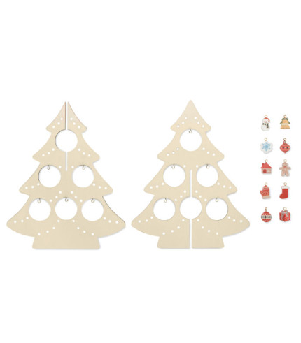 Wooden Xmas tree decoration