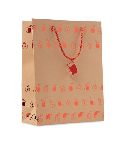Gift paper bag with pattern