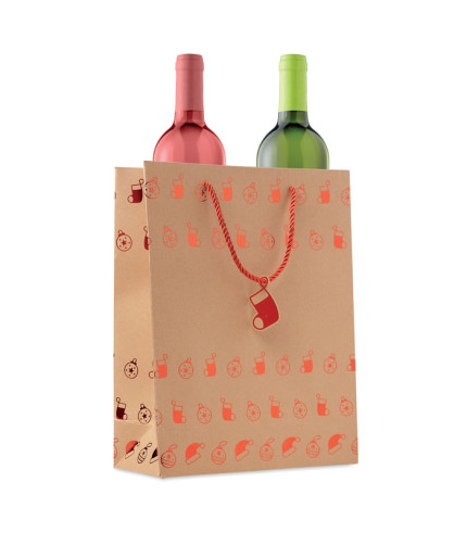 Gift paper bag with pattern