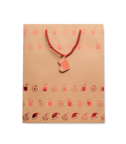 Gift paper bag with pattern
