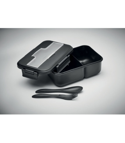 Lunch box with cutlery in PP