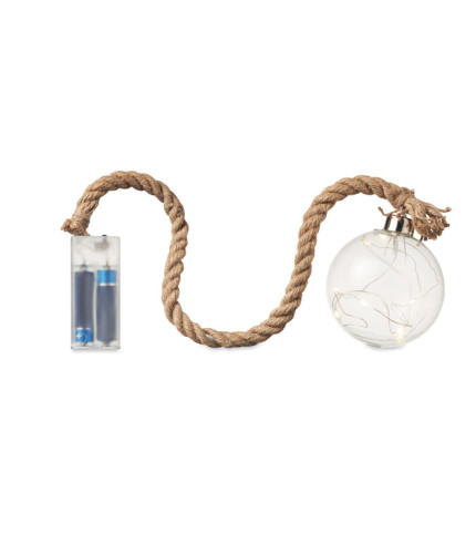 Glass bauble LED light