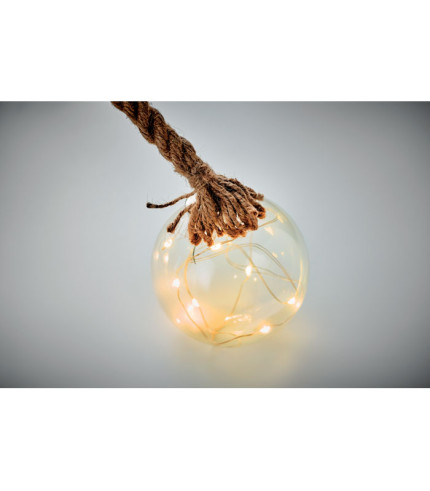 Glass bauble LED light