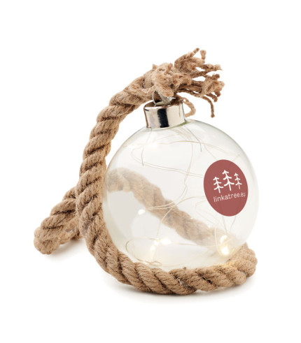 Glass bauble LED light