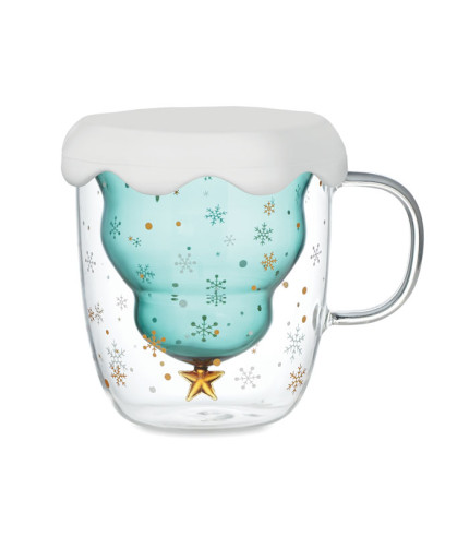 Double wall borosilicate mug