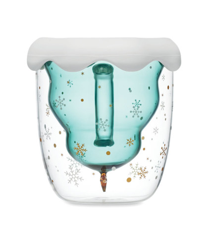 Double wall borosilicate mug