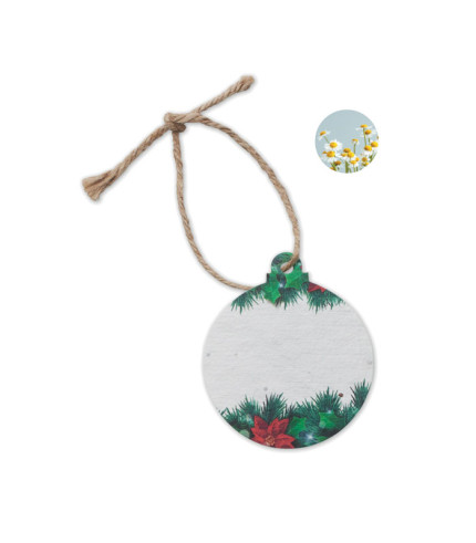 Seed paper Xmas ornament