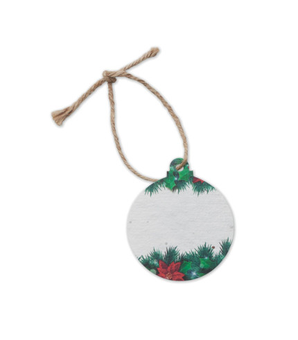 Seed paper Xmas ornament