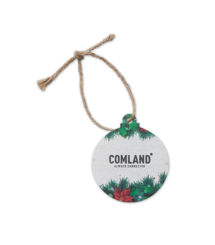 Seed paper Xmas ornament
