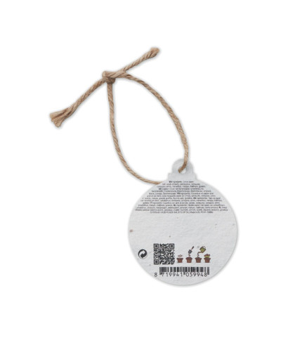 Seed paper Xmas ornament