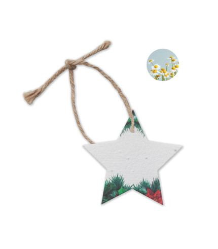 Seed paper Xmas ornament