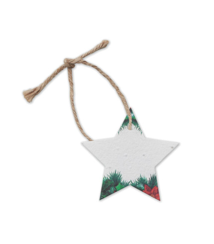 Seed paper Xmas ornament