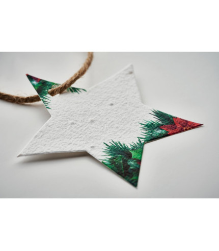 Seed paper Xmas ornament