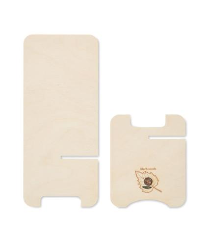 Stalak za telefon od drveta breze