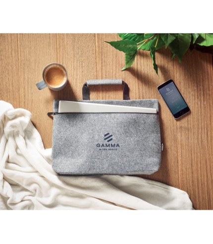 RPET torba za laptop s patentnim zatvaračem od filca